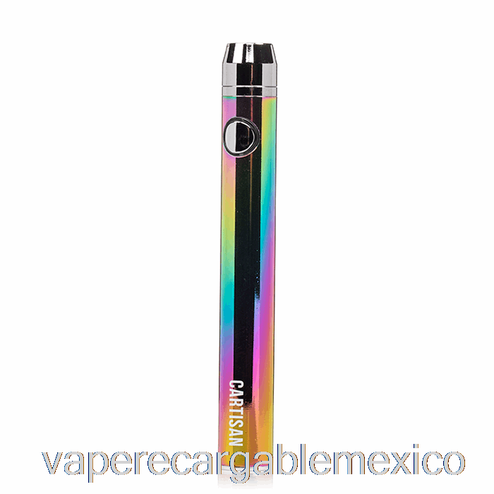 Vape Recargable Botón Carisano Vv 900 510 Batería Arco Iris